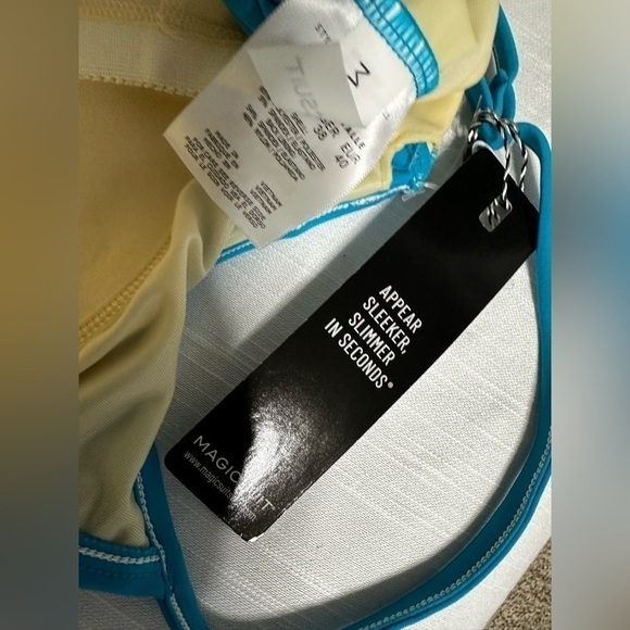 MAGICSUIT by Miriclesuit Rita Tankini Top Blue Pacific 10 Slimming Ruffles - Picture 10 of 14